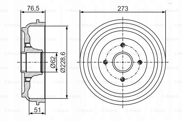 фото №11, 2 x bosch барабан тормоз. peugeot 207 06- з подшипники