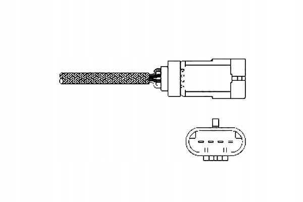 фото №1, Delphi лямбда-зонд кількість проводів 4, 440mm re
