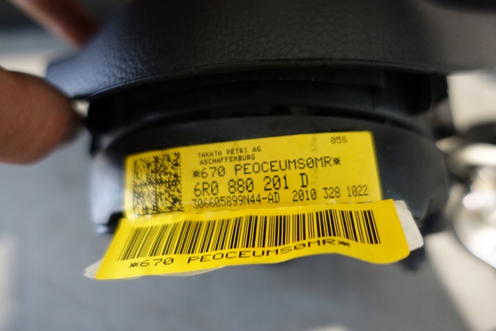 фото №7, Vw polo 6r консоль подушка безпеки датчик комплект оригінал