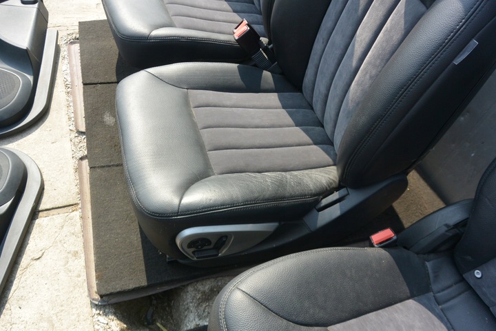 фото №5, Комплект сидінь обшивки mercedes r-klasa w251 довгий 6 місць eu чорна шкіра