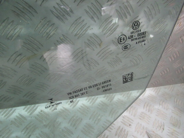 фото №3, Скло двері ліва перед vw passat cc 14' 3c8845201c