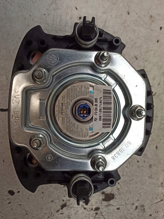 фото №8, Volkswagen fox оригинал air bag подушка руль водителя кожа 1t0880201a