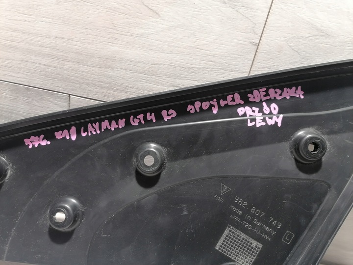 фото №10, Porsche cayman gt4 rs спойлер перед l 982807749