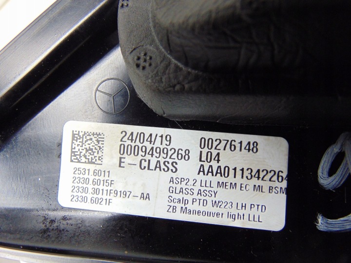 фото №15, Зеркало левое mercedes e klasa w214 00276148 aaa011342264 a2148103300 20pin