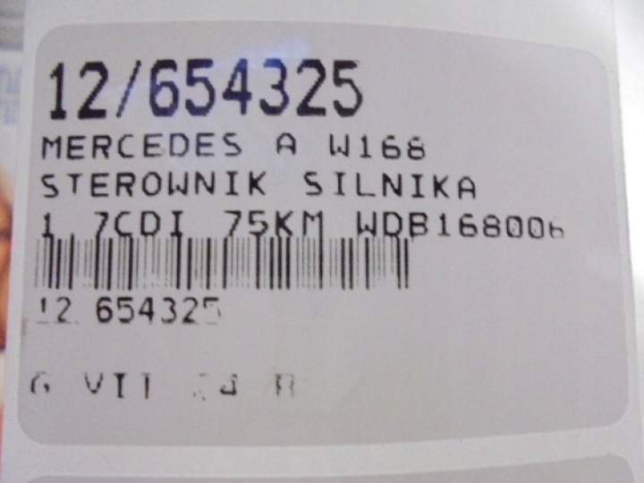 фото №6, W168 компьютер a0275459732 1,7cdi 0281010040