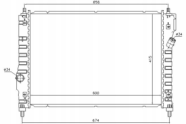 фото №2, Радіаторів двигуна chevrolet aveo / kalos 1.2 01.08