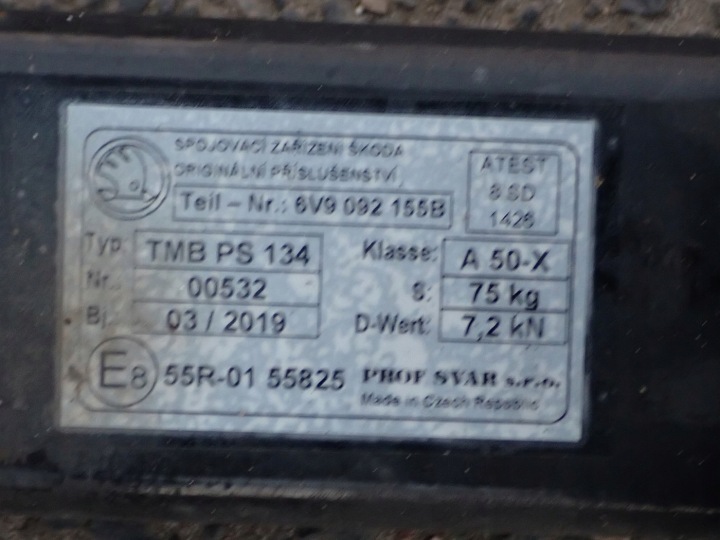 фото №9, Hak буксировочный шар гнездо skoda fabia iii 6v9092155b без гидроусилителя ключа