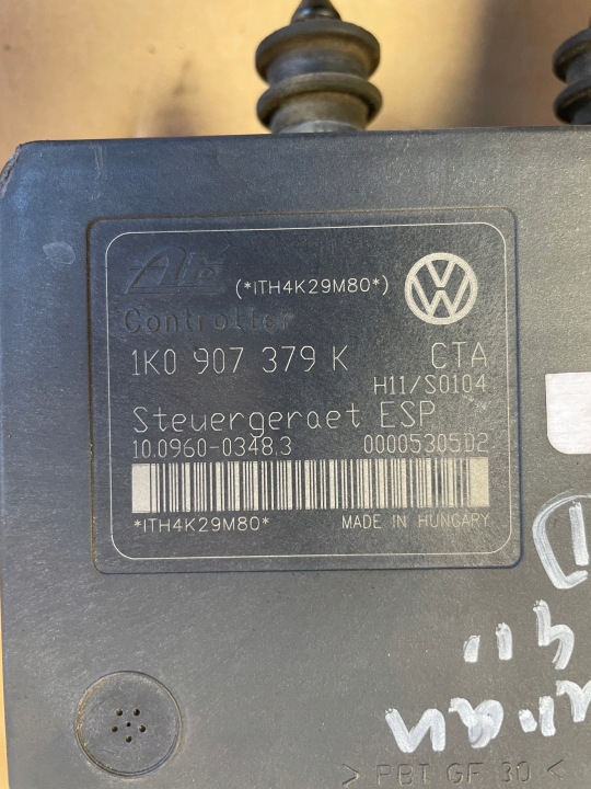фото №8, Vw touran i 1.9 насос модуль керування abs 1k0907379k 1k0614517h