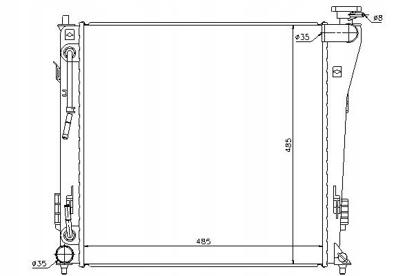 фото №12, Nissens 67552 радіаторів, система охолодження двигуна
