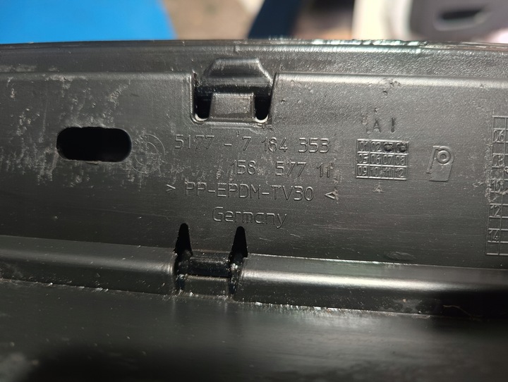 фото №7, Накладка планка порогова ліва bmw 1 e87 10r. 475 чорний sapphire