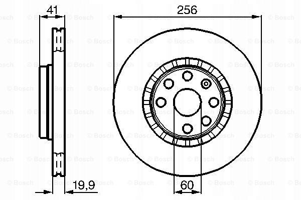 0986478535 BOSCH ДИСК ТОРМОЗНОЙ /P/ VECTRA 18