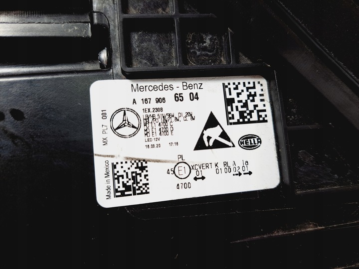 фото №13, Mercedes gle w 167 лампа левая полный led multibeam a1679066504