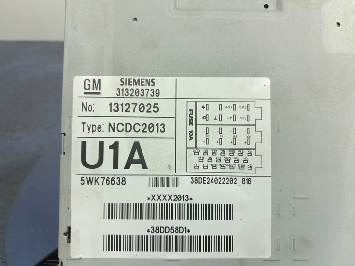 фото №7, Opel meriva a радіо cd радіопрогравач 13127025 ncdc2013
