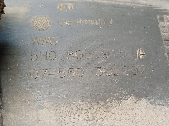 фото №8, Vw golf 8 viii 19- спойлер плита pod бампер перед 5h0805915a