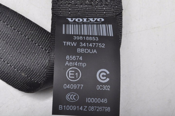 фото №6, Volvo xc60 i pas безпеки лівий зад задній 2 ряд 39818853