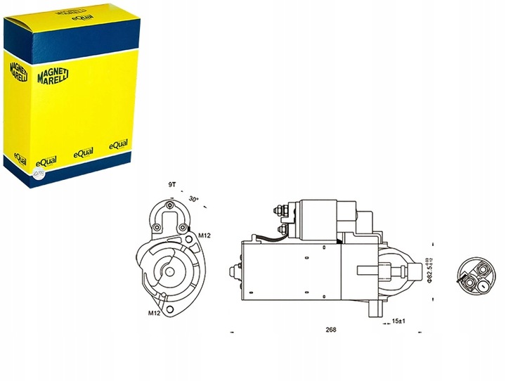 фото №1, Стартер audi a4 a6 12v cs 1423 магніт marelli магніт marelli