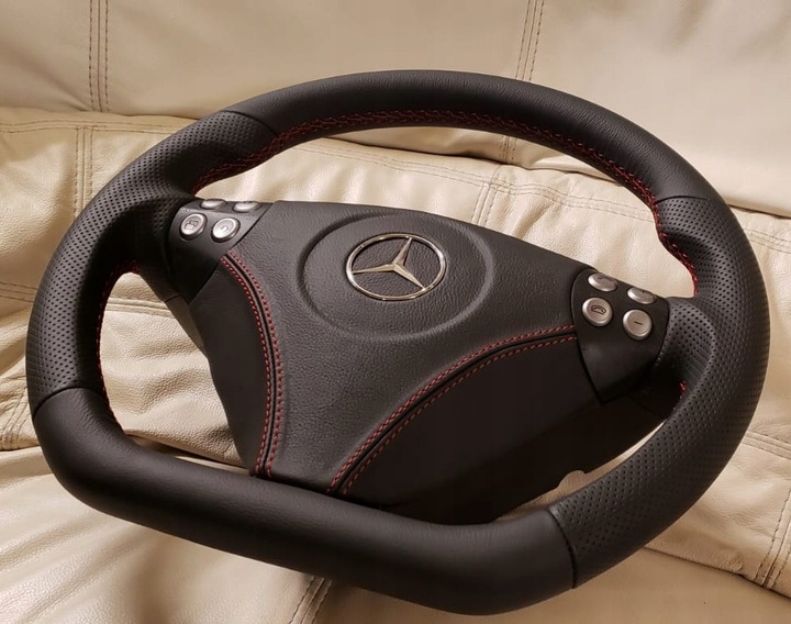 фото №5, Руль mercedes slk 200 w203 рестайлинг amg срезанная