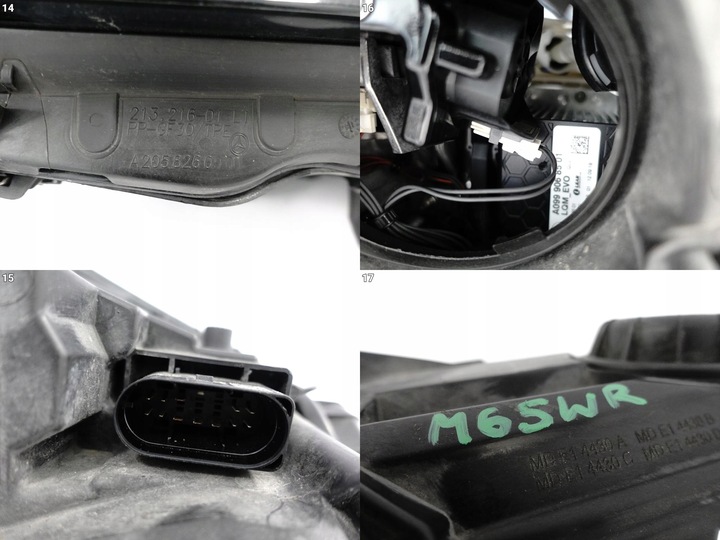 фото №16, Mercedes c-klasa w205 s205 mopf рестайлінг 18-21 лампа повний led multibeam ліва