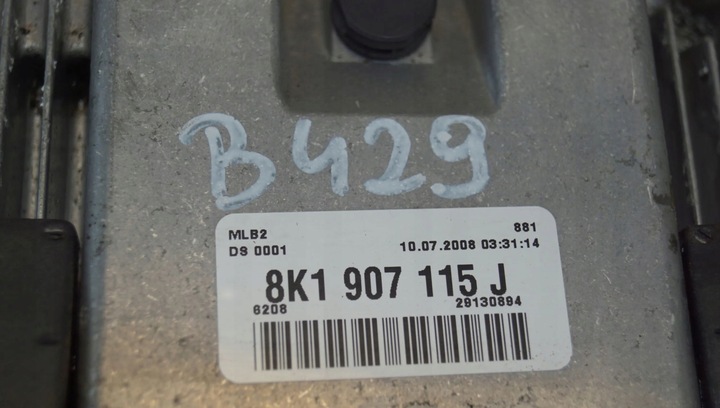 фото №7, Блок керування двигуна audi a4 b8 a5 8t 1.8 tfsi 8k1907115j