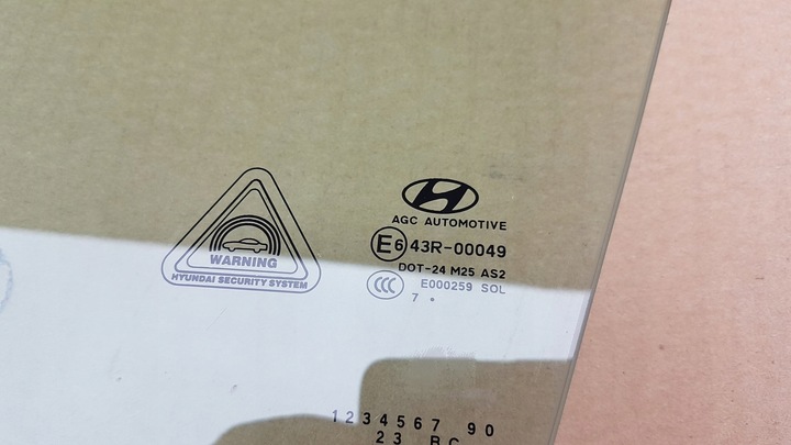 фото №4, Скло двері лівий перед hyundai tucson 2016-17 рік