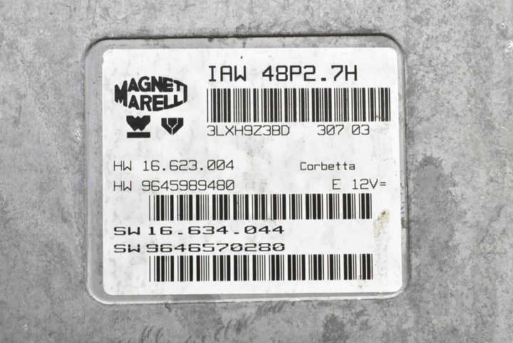 фото №7, Блок управления компьютер двигателя 9646570280 16634044 citroen c2 c 2 1.1 8v 60 km