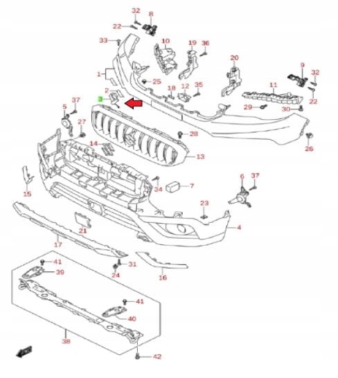 фото №4, Заглушка фаркоп запчасть нижняя suzuki s-cross 2016-2021
