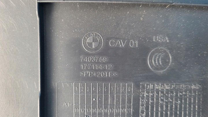 фото №13, Bmw x3 g01 lci sdrive30i 23r планка защита корпус крышки багажника 7403759