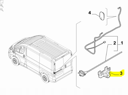фото №9, Зажим жгуты электрический правое fiat ducato oem номер 1363162080