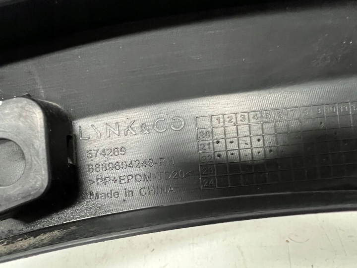 фото №7, Lynk & co 01 2019 зад сторона права планка двері задніх