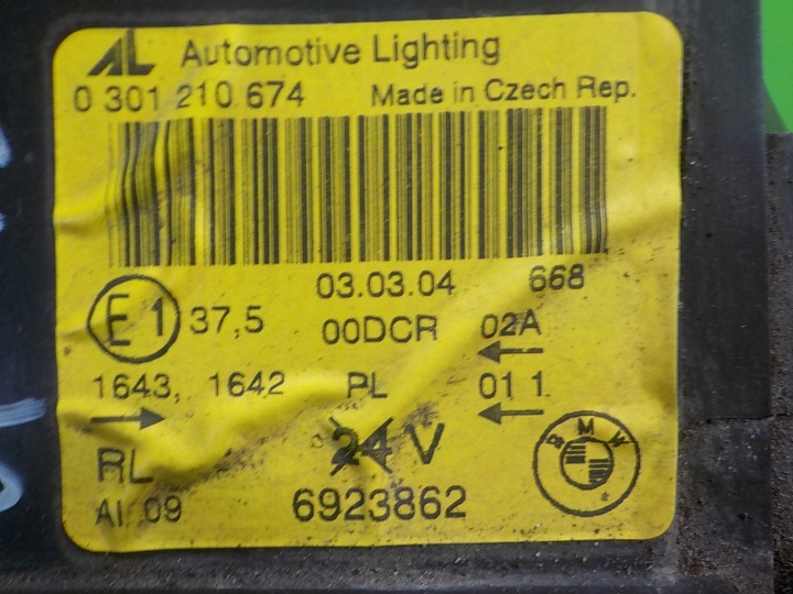 фото №7, Bmw x3 e83 3.0 b 04r 5d ксенон фара правая перед 0301210674
