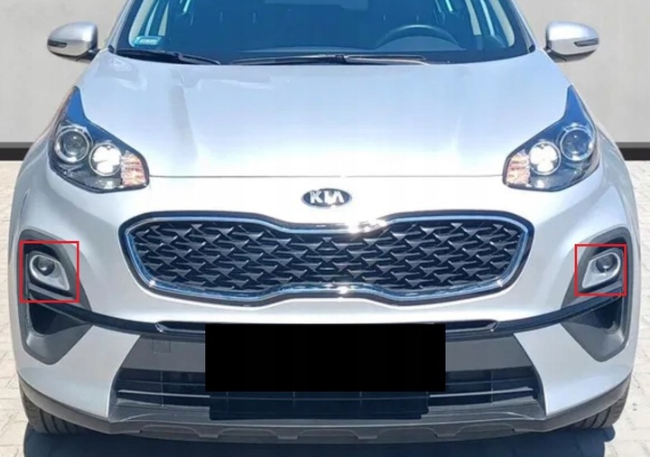 фото №11, Kia sportage 4 iv рестайлінг 2018-2021 рамки протитуманні фари сріблястий оригінал