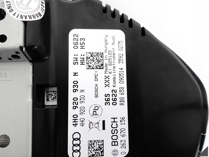 фото №7, Audi a8 s8 4h0 d4 рестайлинг 13-17 спидометр приборы лимузин длинный 4.0 tfsi km/h eu