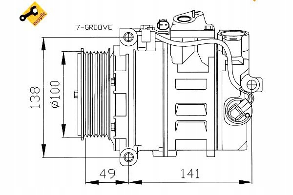 фото №15, Компресор кондиціонера nrf 32216 12301311