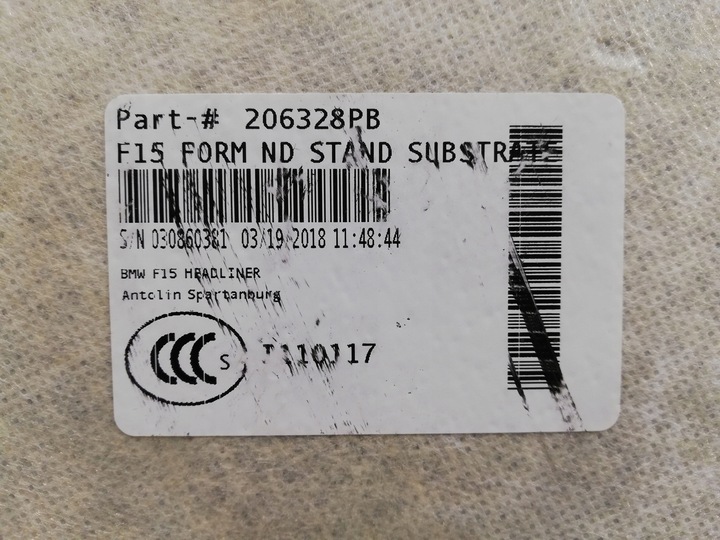 фото №6, Bmw x5 f15 f85 стеля м-пакет алькантара