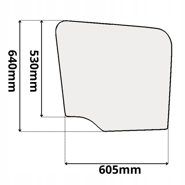 фото №1, Скло бокова опускна bok daf cf 65/75/85 права 0207
