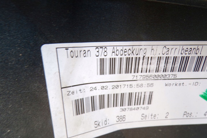 фото №12, Бампер зад задний vw touran ii 6x pdc lak: ld5jl