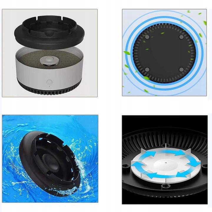 фото №15, Бездымный пепельница з очиститель воздуха, переносная, do дому, офиса