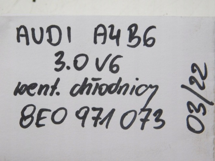 фото №7, 03/22 audi a4 b6 3.0 v6 asn жгут вентиляторов