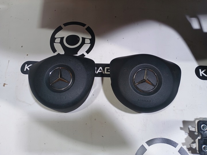 фото №10, Mercedes w205 w 205 передний рестайлинг beż dół панель консоль подушка безопасности ремни оригинал