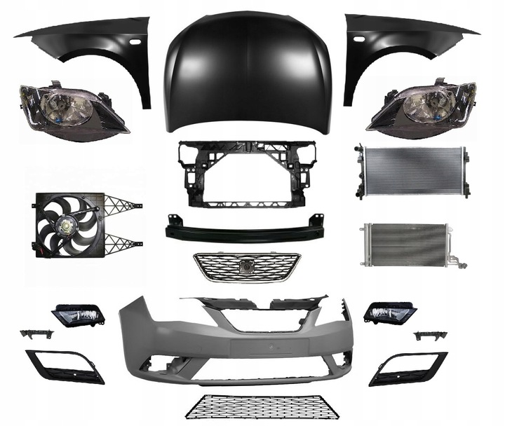 фото №1, Ibiza 12-17 перед капот крыло pas бампер лампа