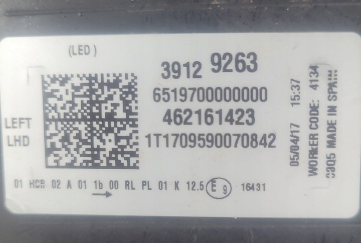 фото №7, Opel crossland x 17-20 лампи повний led 2szt.