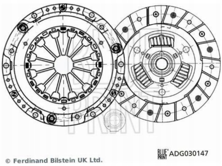 фото №2, Набор сцепления синий print adg030147