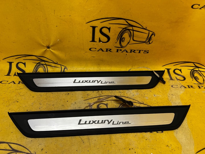 фото №1, Планка порогова накладка декоративна хром led люкс line bmw 5 g30