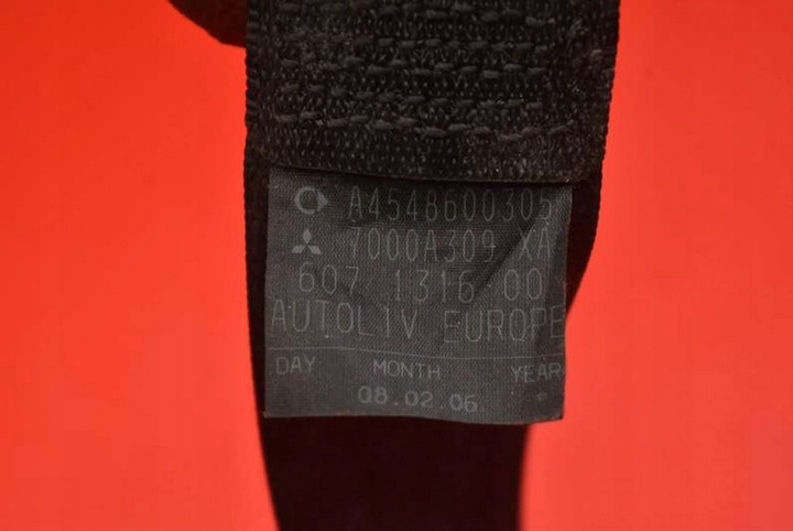 фото №8, Pas безопасности левый перед 7000a309 mitsubishi colt 6 vi z30 02-09