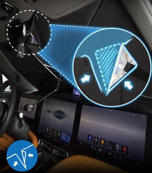 фото №3, Защита солнцезащитная na стекло передняя do автомобиля коврик автомобиль зонт uv