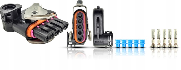 фото №1, Штекер з'єднувач 5-pin генератора тракторів volvo mercedes daf scania man vw