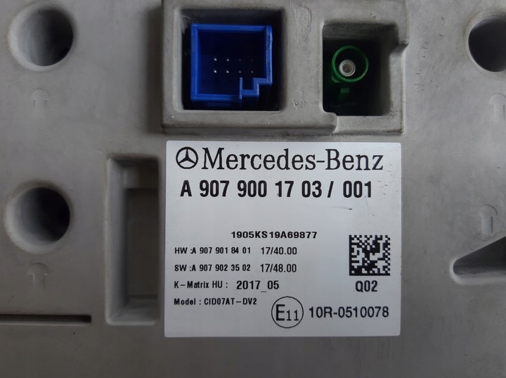 фото №6, Mercedes sprinter w907 w910 дисплей