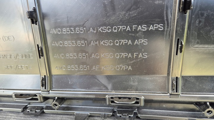 фото №15, Решётка радиатор решётка радиатора audi q7 4m рестайлинг 19- оригинальный номер 4m0853651aj ah ag af оригинальный номер новая!