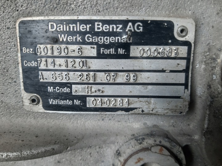 фото №10, Коробка передач коробки передач mercedes daimler benz g0190-6 a6562610799