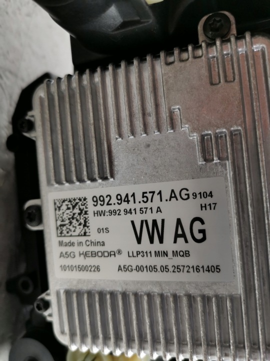 фото №8, Фара передня повний led ліва перед vw tiguan 571941005b новий оригінальна запчастина